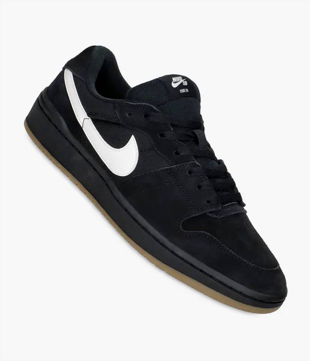 NEW NIKE men's sb code 58 sneaker in black white gum